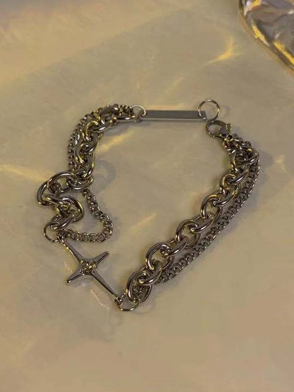Doppellagiges Tag-Stern-Charm-Armband-3