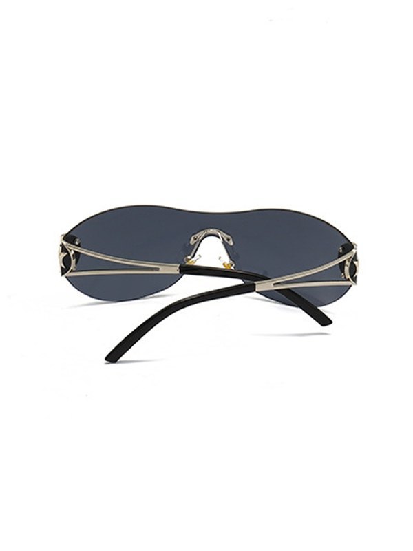 Star Embellish Randlose Y2K-Sonnenbrille-2