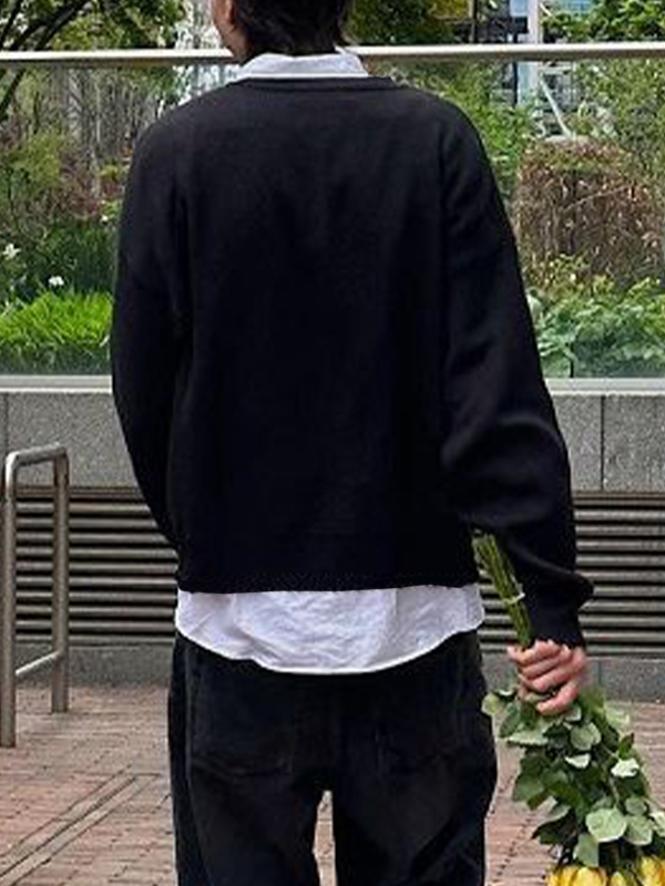Pullover zum Überziehen mit Hip-Pop-Print für Herren-3