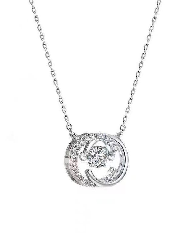 Glitzernde Halskette mit schlagendem Herz-5