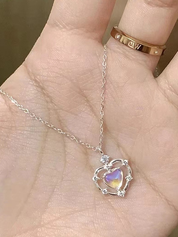 Ombre-Herz-Strass-Halskette-2