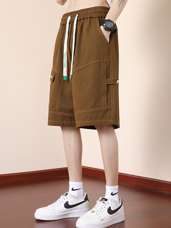 Lockere Arbeitsshorts für Herren mit großen Taschen-3