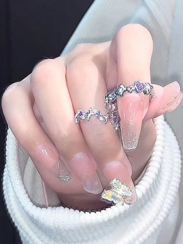 Offener Stern-Herz-Diamantring-2
