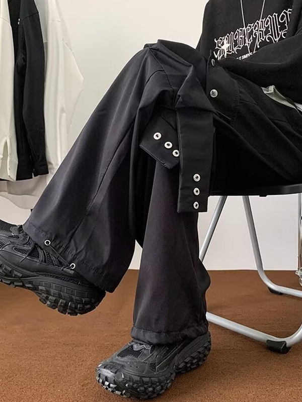 Schlichte, lässige, lockere Cargohose für Herren-2