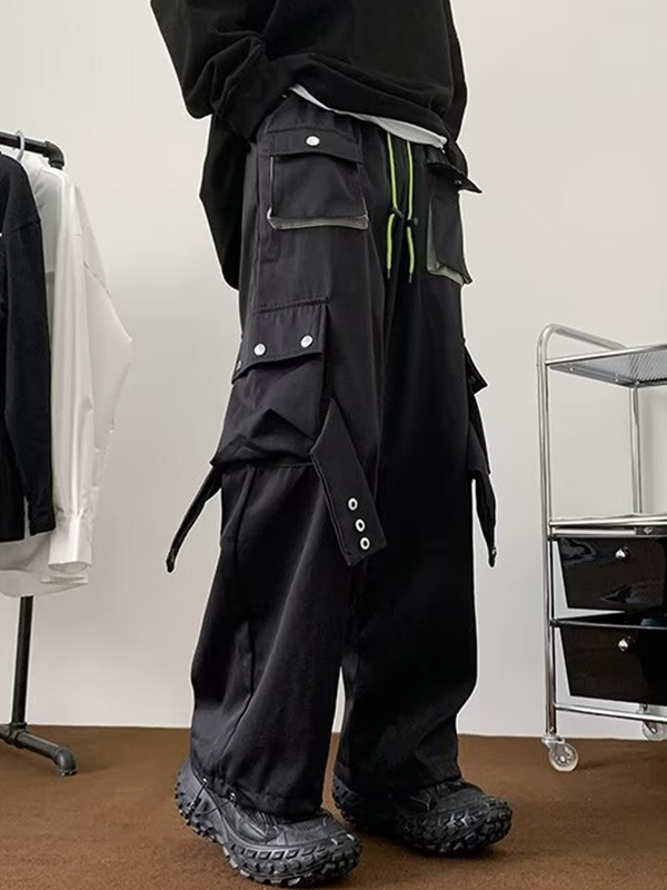 Schlichte, lässige, lockere Cargohose für Herren-1