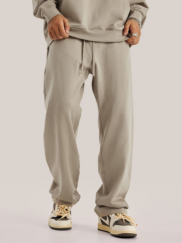 Lässige, lockere Jogginghose für Herren mit geradem Bein-3