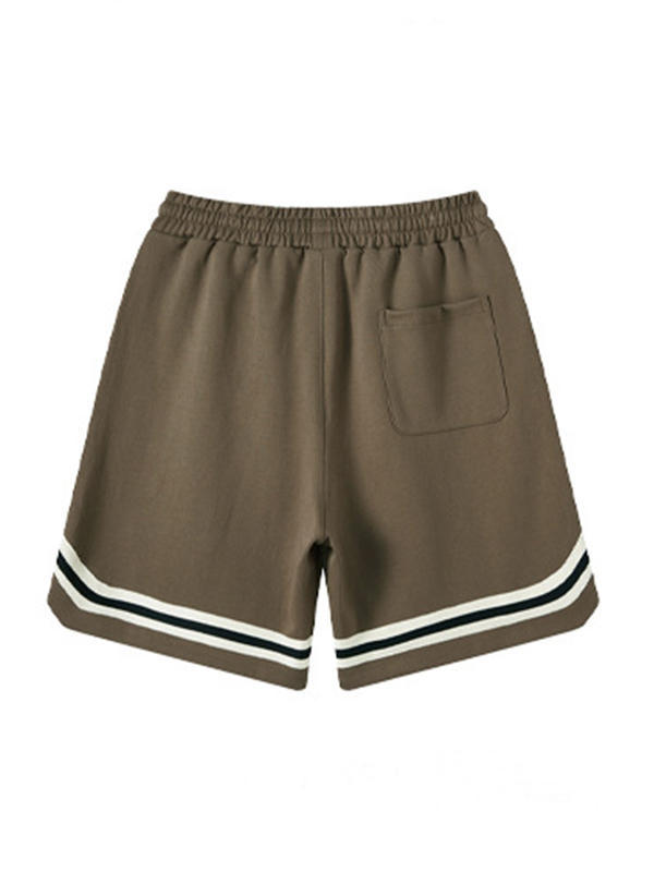 Lockere, lässige Shorts für Herren mit Buchstabenstickerei-3