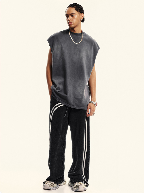 Sportweste im Retro-Wasch-Ombré-Look für Herren-4