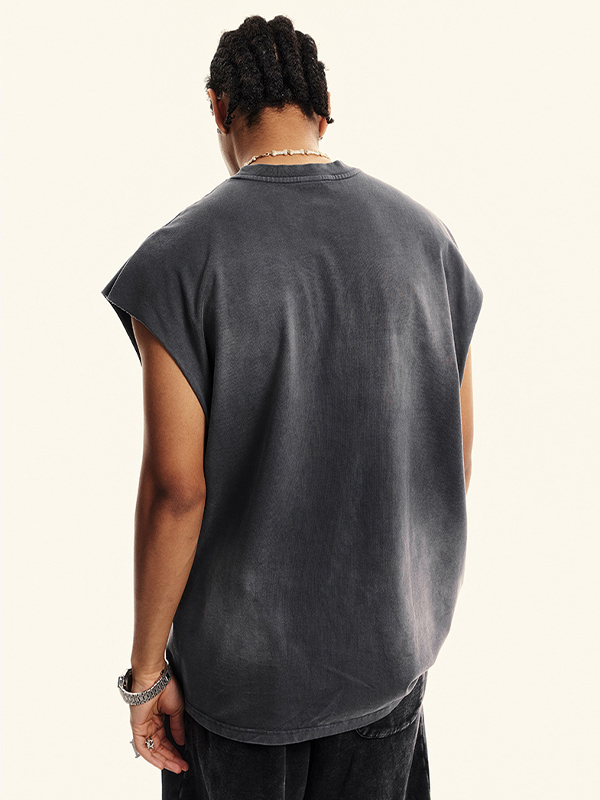 Sportweste im Retro-Wasch-Ombré-Look für Herren-2