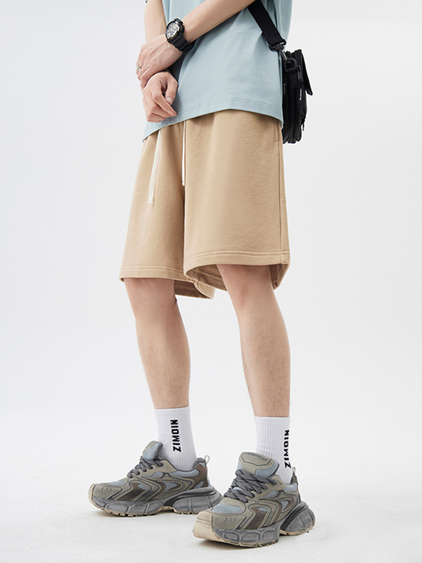 Schlichte, lässige, lockere Shorts für Herren-1