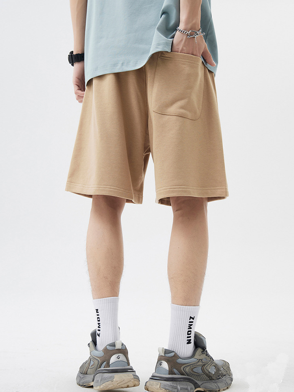 Schlichte, lässige, lockere Shorts für Herren-4