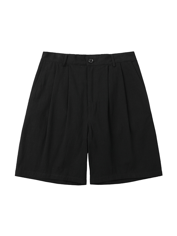 Schlichte, lockere Shorts mit weitem Bein für Herren-2