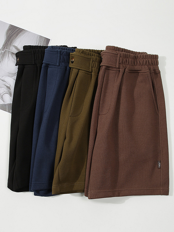 Schlichte, lässige, lockere Shorts für Herren-5