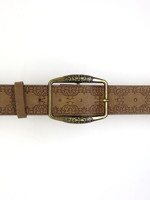 Gürtel im Retro-Look mit ethnischer Prägung-3